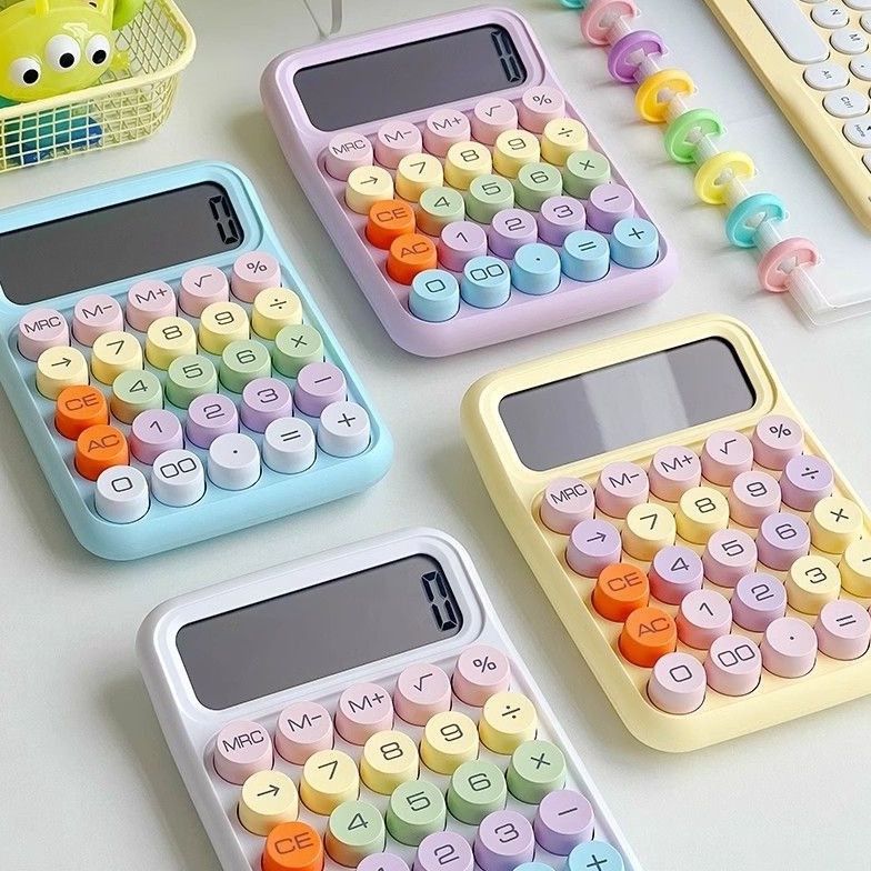 

KODE K13C kalkulator korea dopamin warna pastel lucu 12 digit tombol mekanik kalkulator kawaii sekolah kantor peralatan alat tulis kantor pink kuning biru kawai hadiah cewek saku kue meja kecil mini portable