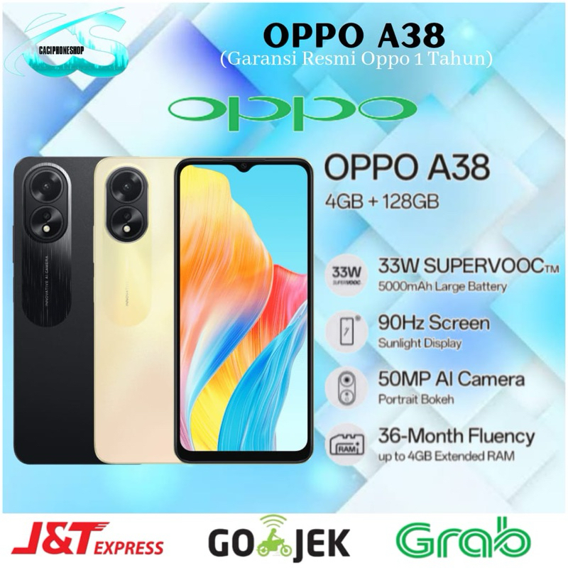 OPPO A38 Ram 6GB Memory 128GB 6/128GB & 4/128GB Garansi Resmi Oppo Indonesia