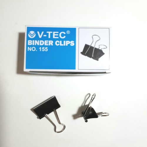 

(155) JUARASTATIONERY Binder Clip No.155 V-TEC (BOX) - Penjepit Kertas/Binder Klip