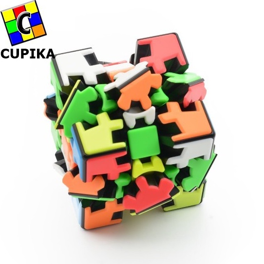 KODE B79K Rubik 3x3 Gear Lefun V2 Sclupture Timbul Magic Cube