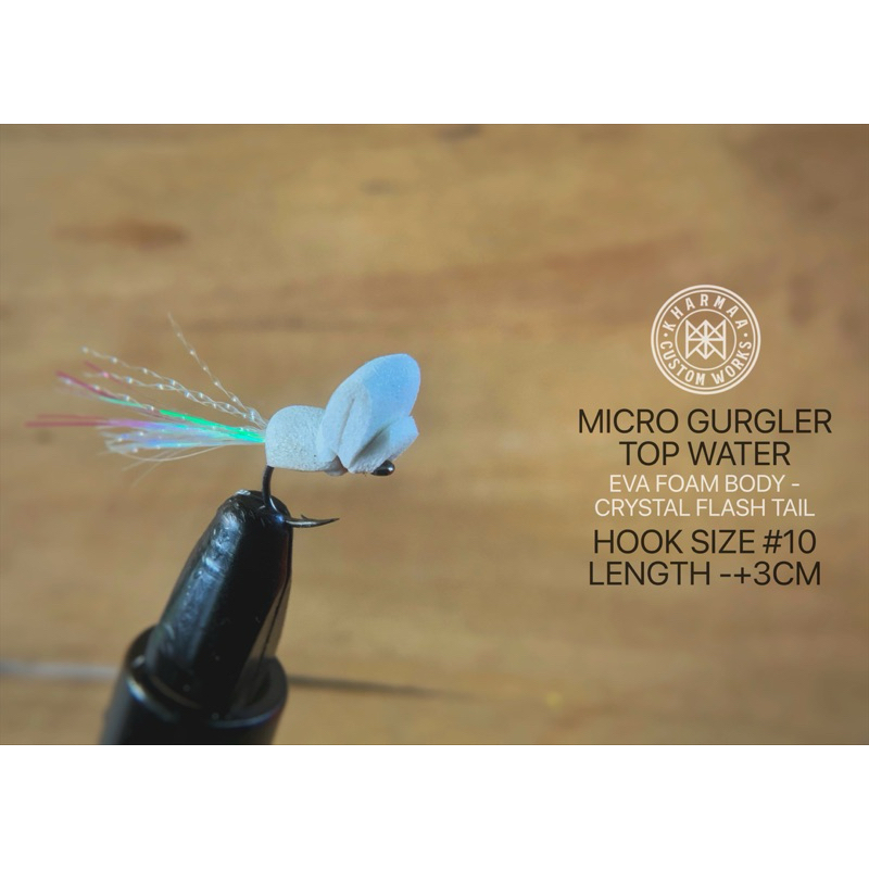 Top Water Fly Fishing Flies Putih
