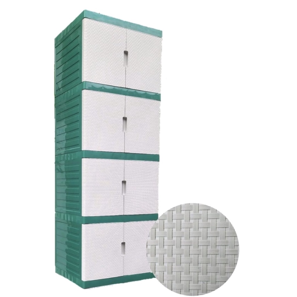 TERBAIK Lemari Baju lemari Pakaian Lemari Plastik Lemari BW PUTIH