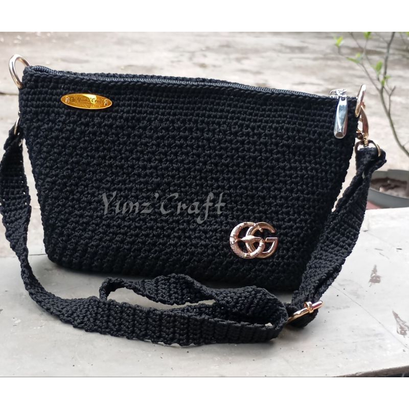 tas rajut selempang, tas selempang wanita, tas rajut