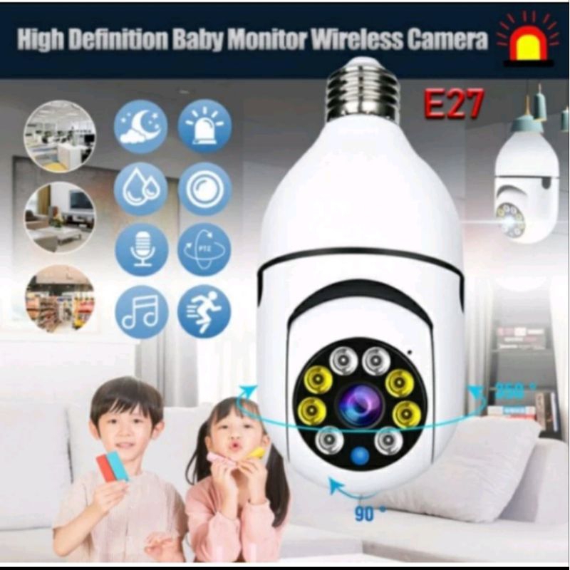 CCTV Bohlam Lampu Camera 8MP ICSEE WIFI Wireless Model Bohlam