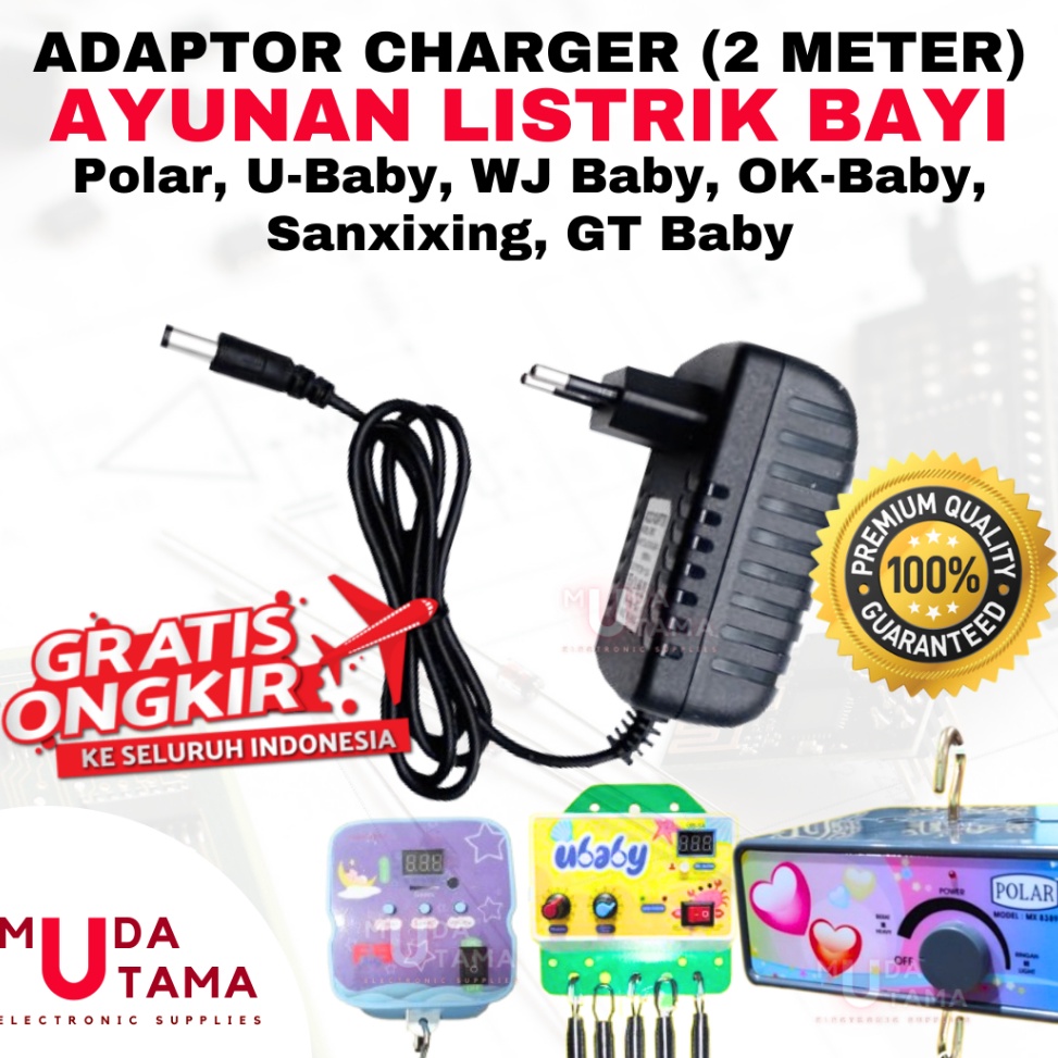 KODE Y69X ADAPTOR AYUNAN LISTRIK BAYI POLAR UBABY GTBABY WJBABY SANXIXING POPO POLO POMA PINPIN OTO 