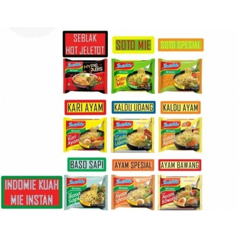 

•DA• MIE INSTAN / INDOMIE KUAH / INDOMIE 1 PCS
