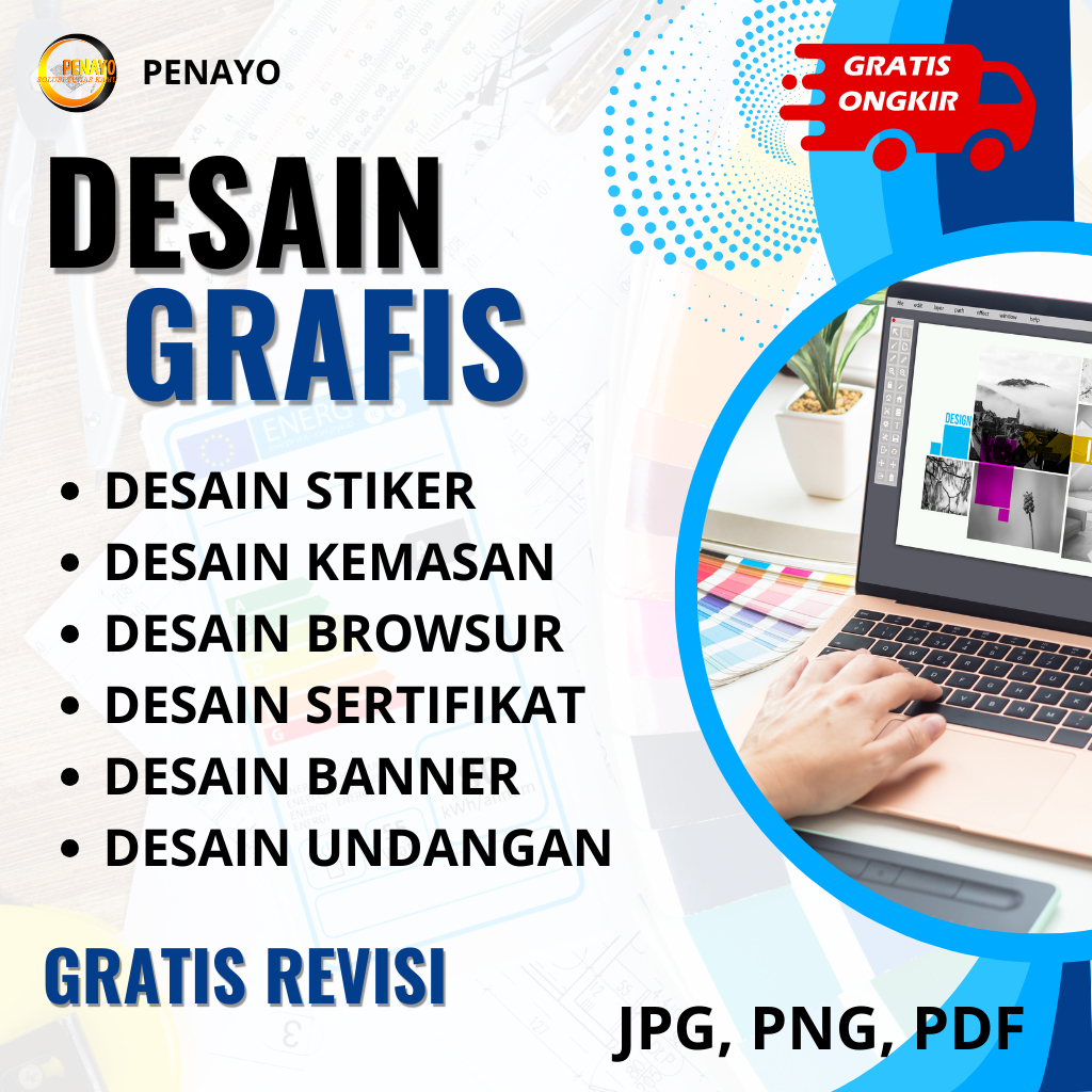 TEMPLATE DESAIN GRAFIS STIKER, KEMASAN, BROWSUR, SERTIFIKAT, BANNER, UNDANGAN