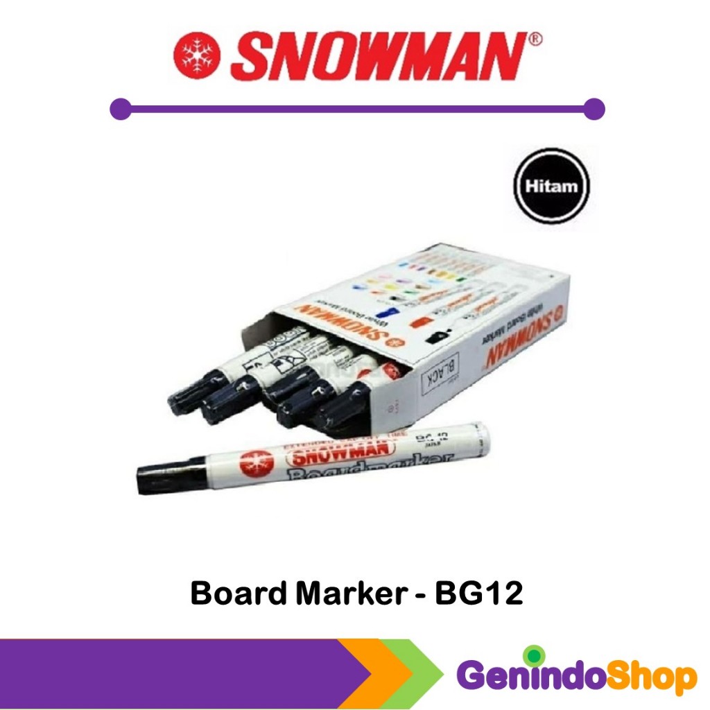 

Spidol Papan Tulis / Whiteboard Non Permanen BG12 Snowman