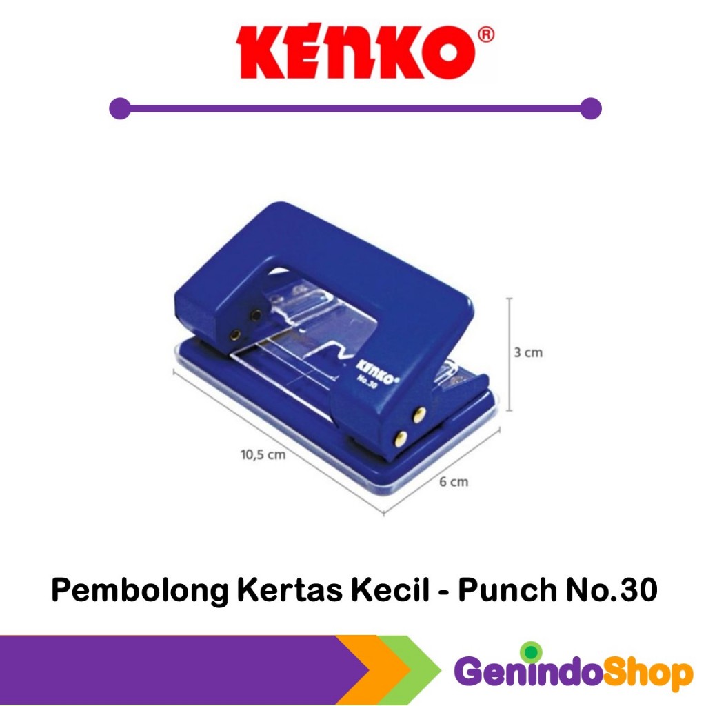 

Pembolong Kertas Kecil / Punch No 30 Kenko