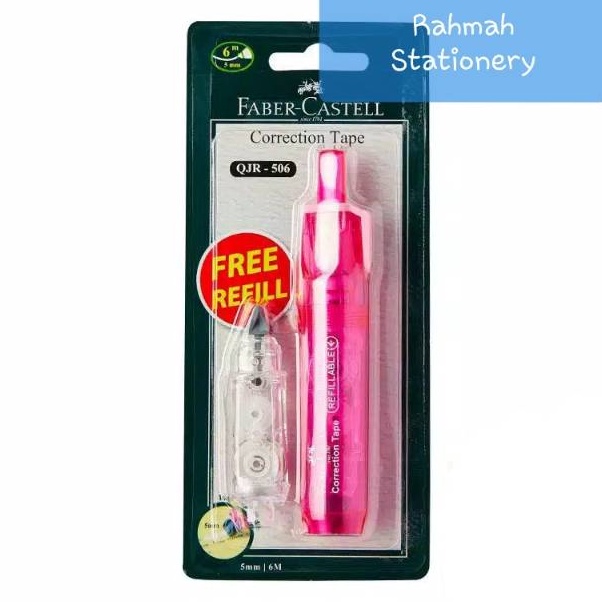 

Praktis Correction tape QJR 56 pink barrel 1 refill faber castell tipex kes faber