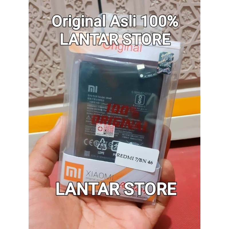 Baterai Battery Batrai Xiaomi BN46 Redmi 7 / Redmi Note 8 BN 46 Original Asli 100% Bergaransi