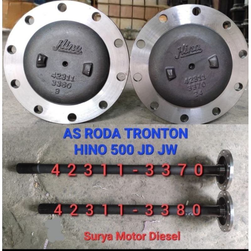 As Roda Hino 500 Tronton FM260JD 42311-3380 / 43411-3370 OEM
