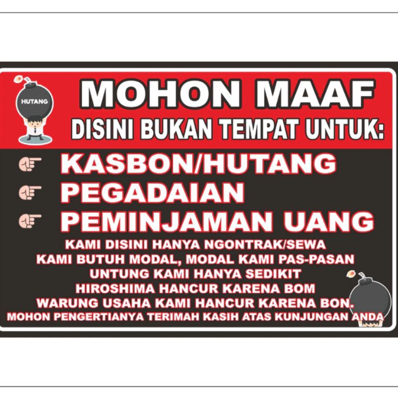 

STIKER MOHON MAAF DISINI BUKAN TEMPAT UNTUK KASBON
