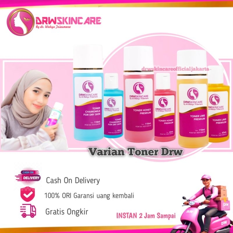 Drw skincare original toner bpom  wajah berminyak kering wajah kering wajah jerawat wajah flek
