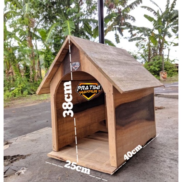 rumah kucing anjing kayu ukuran besar