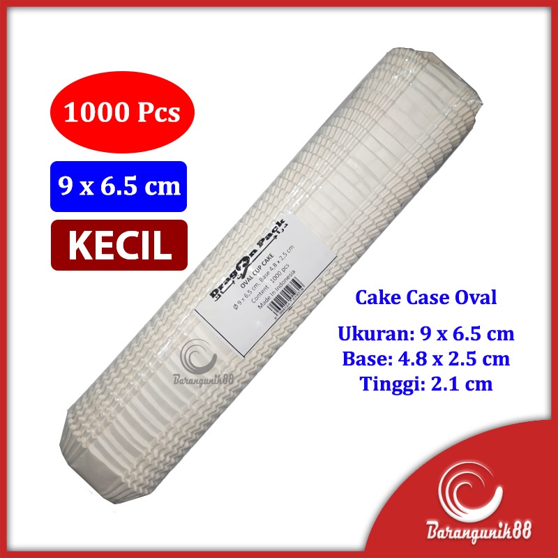 Kertas Bolu Kukus Oval 90mm 1000 Lembar Risole Risol Cake Case Cup Cake Food Grade
