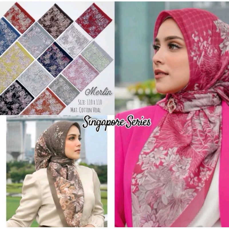 Hijab Buttonscarves Series Singapore Buttonscarves Hijab Voal Pin Button Scarves Free Pouch Premium