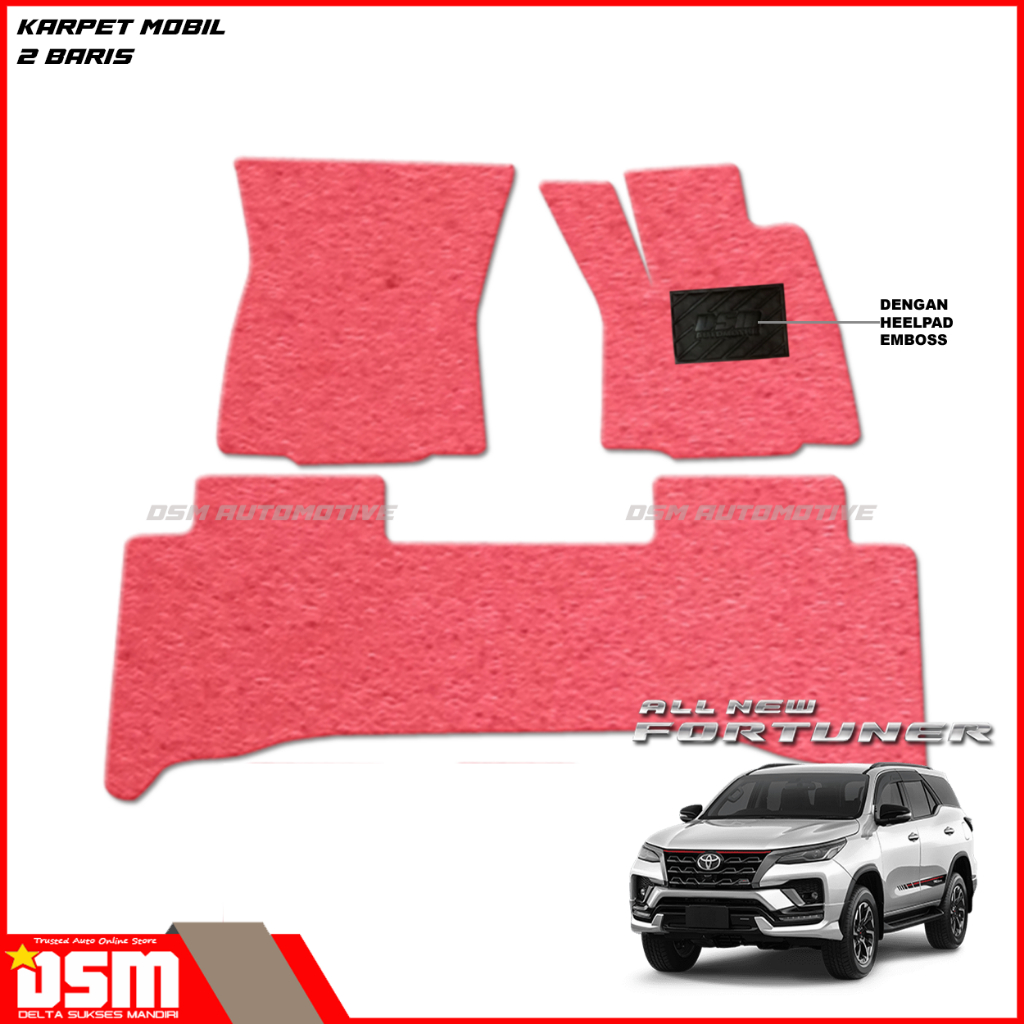 Karpet Mobil All New Toyota Fortuner - 2 Baris / Karpet Mie Fortuner / Aksesoris Mobil Fortuner