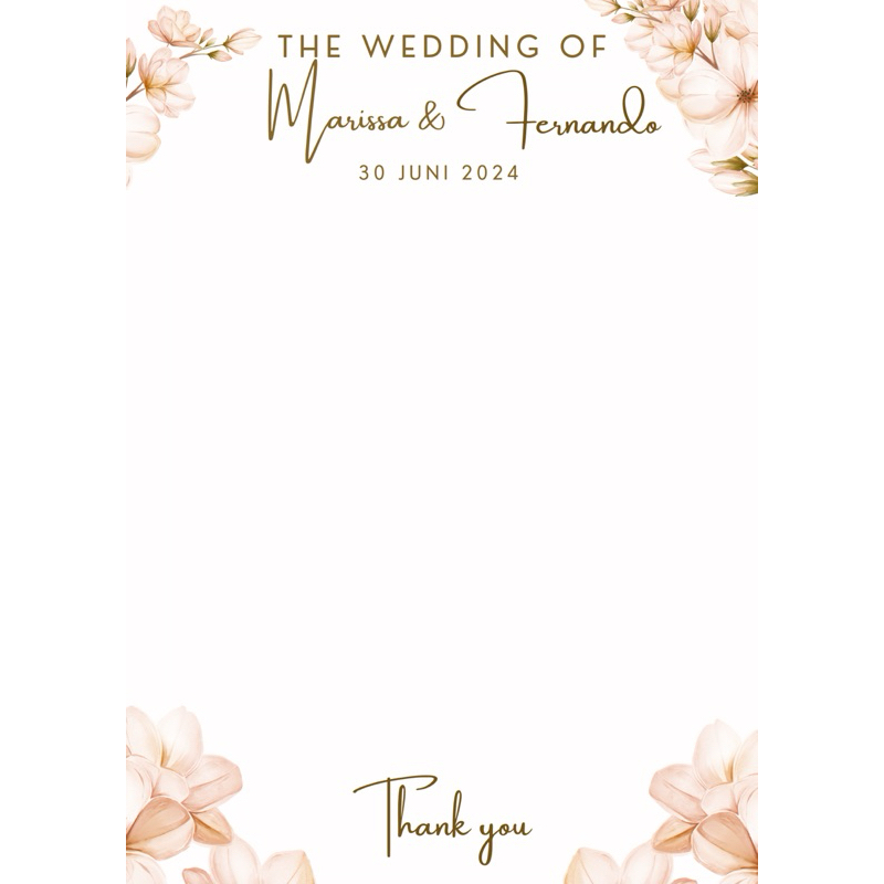 

Thank You Card Wedding | Souvenir | Free Design