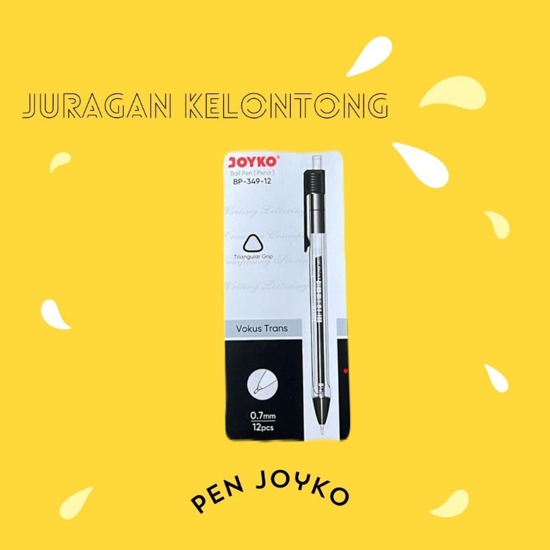 

pulpen joyko vokus / pulpen joyko 349 / joyko transparan
