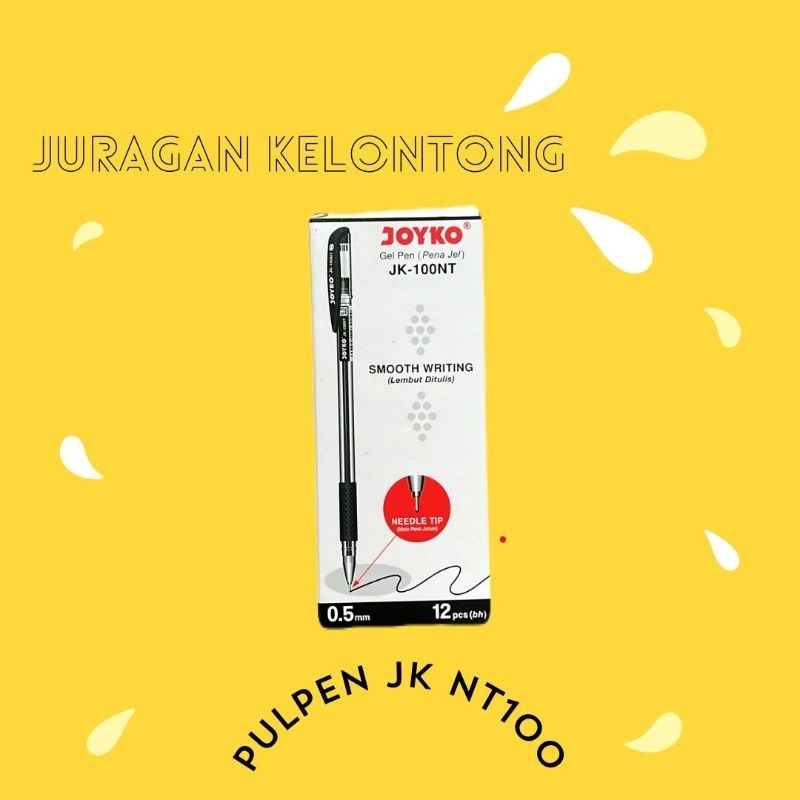 

pulpen joyko jk nt / pulpen jk 100 / pulpen gel hitam