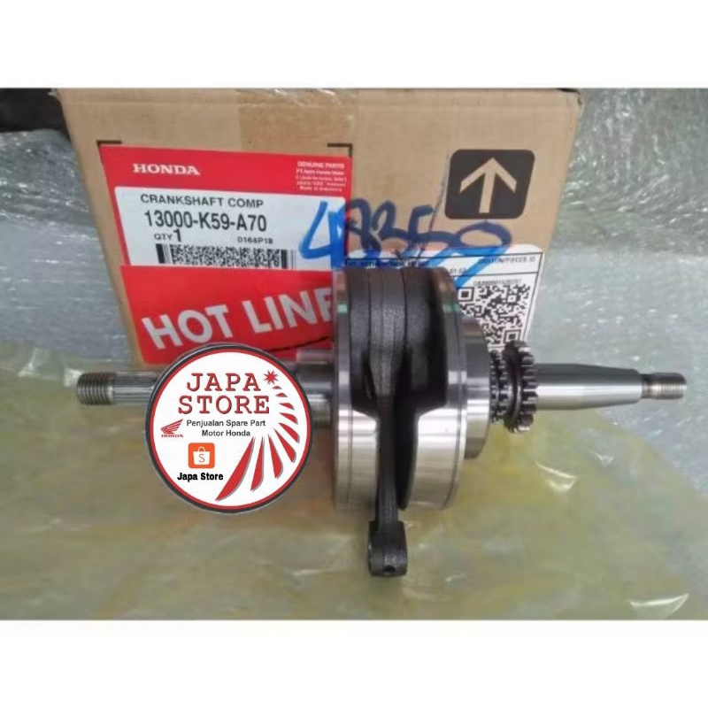 13000K59A70 askruk new vario 150 2019 kruk as vario 150 crankshaft assy vario 150 2019 ORI AHM 13000