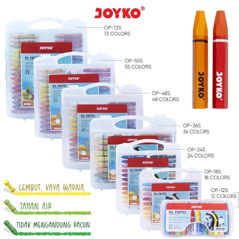 

KODE PRODUK REIIL8665 Crayon Minyak Oil Pastel Joyko