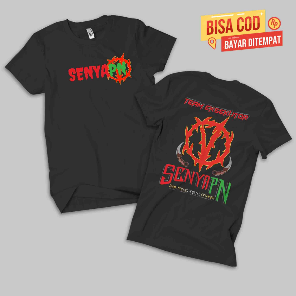 Kaos senyaPN pagar nusa / Kaos pencak silat lengan pendek / Kaos pagar nusa senyaPN / HITAM Lokalo i