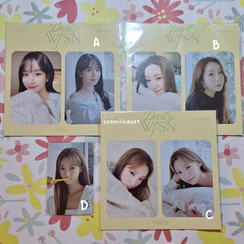 [ready stock] wjsn daily photobook benefit photocard pc ssq yeonjung yeoreum seola