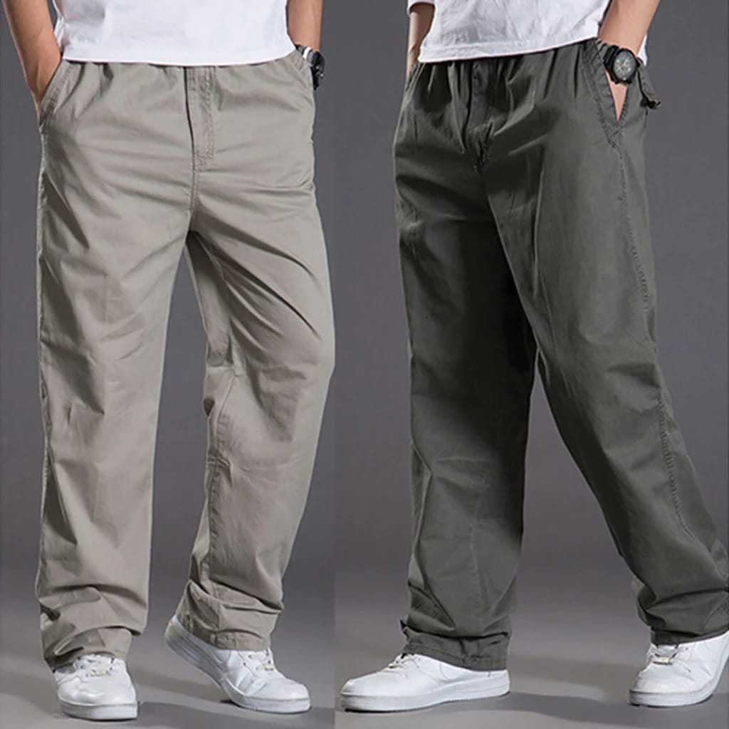 Celana Pria Sam Premium Celana Pria Chinos Panjang Gombrang Dewasa Kantong Katun Twill Stretch Melar