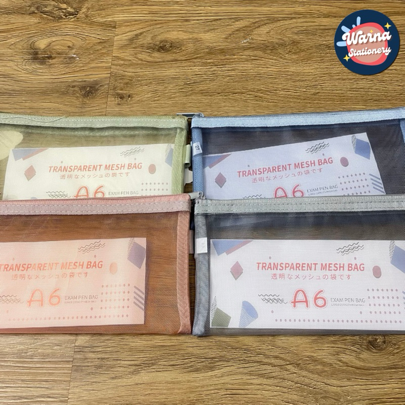 

POCKET FILE/TEMPAT PENSEIL AKSESORIS TRANSPARAN A6-053 POLOS