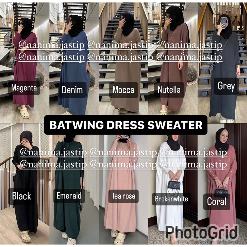 MEGA SET GONEGANI BATWING DRESS MON SET IMA SET GONEGANI MOON SET GONEGANI  MUJI SET GEA SET GONEGAN