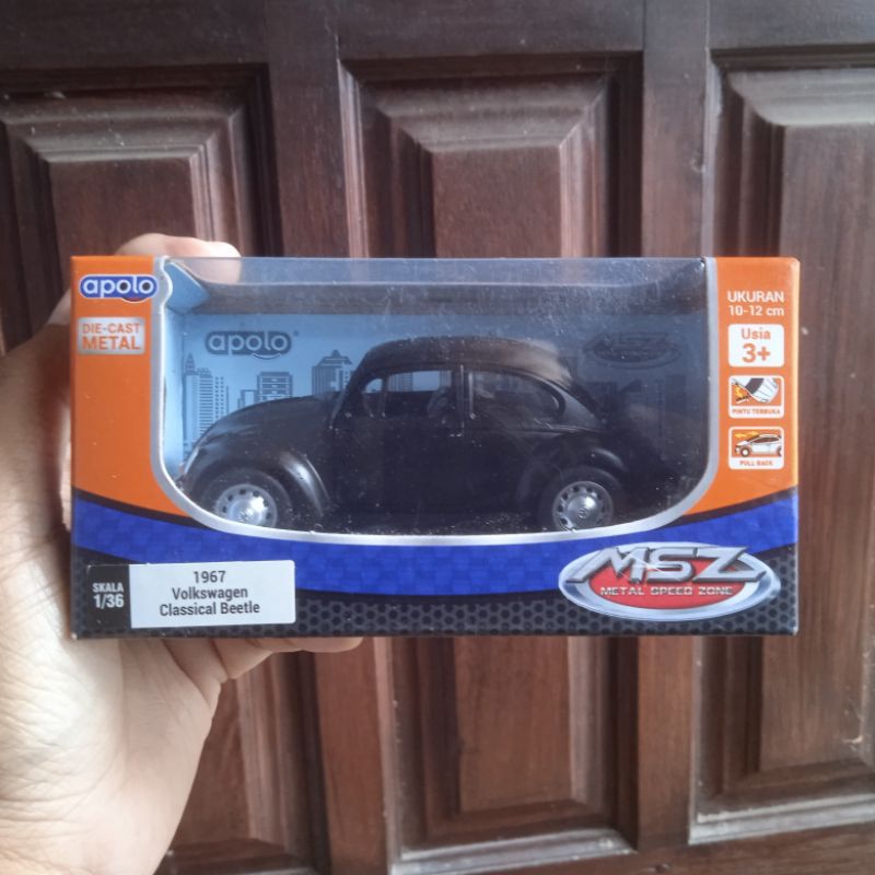 Apolo MSZ 1967 Volkswagen classical beetle VW kodok hitam doff