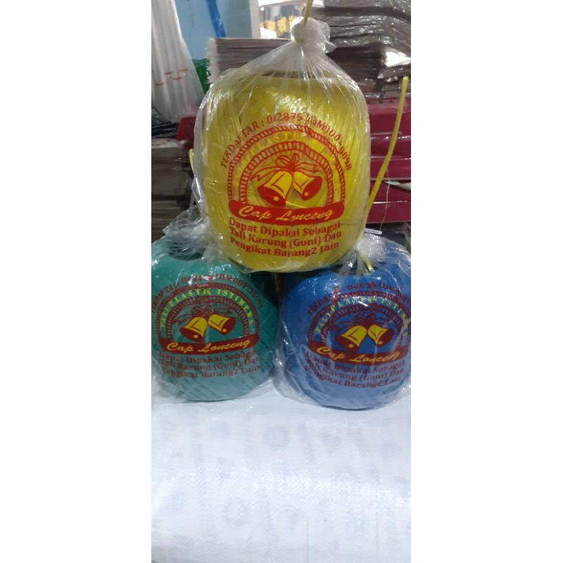 

TALI RAPIA/TALI PLASTIK/TALI RAPIA CAP LONCENG