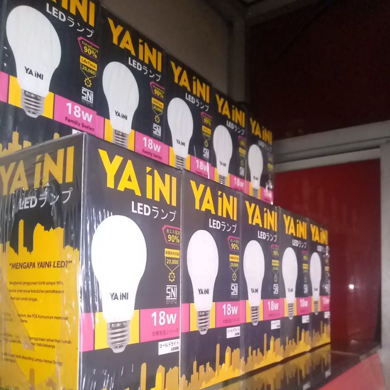 LAMPU LED IYAINI 3/6/9/12/15/18 WATT BERGARANSI 1 TAHUN 6500 KELVIN TAHAN HINGGA 20.000 JAM