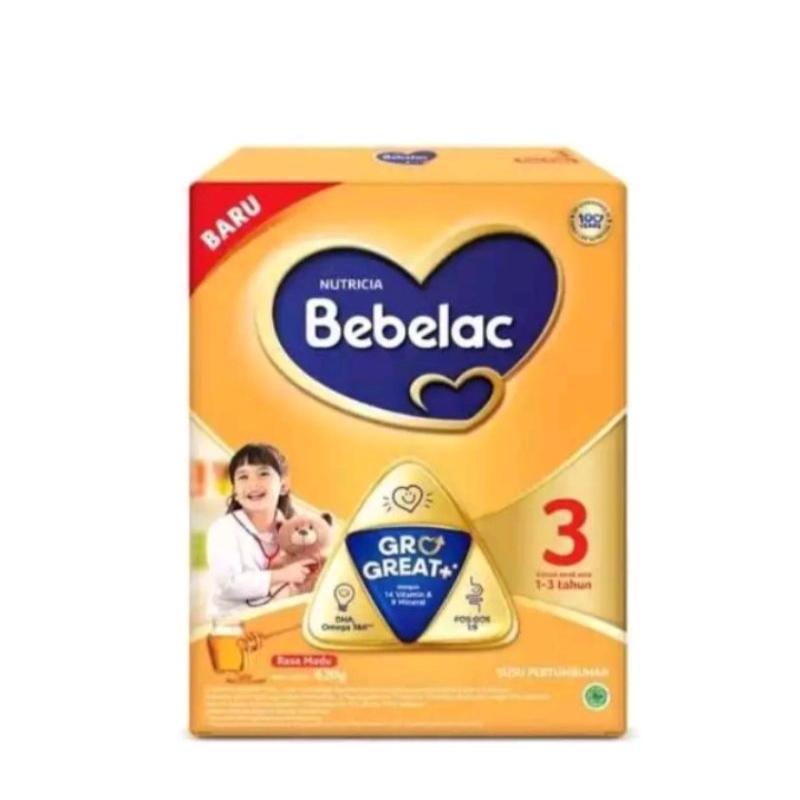 

SUSU BEBELAC 3 1-3 TAHUN 620G VANILA/MADU