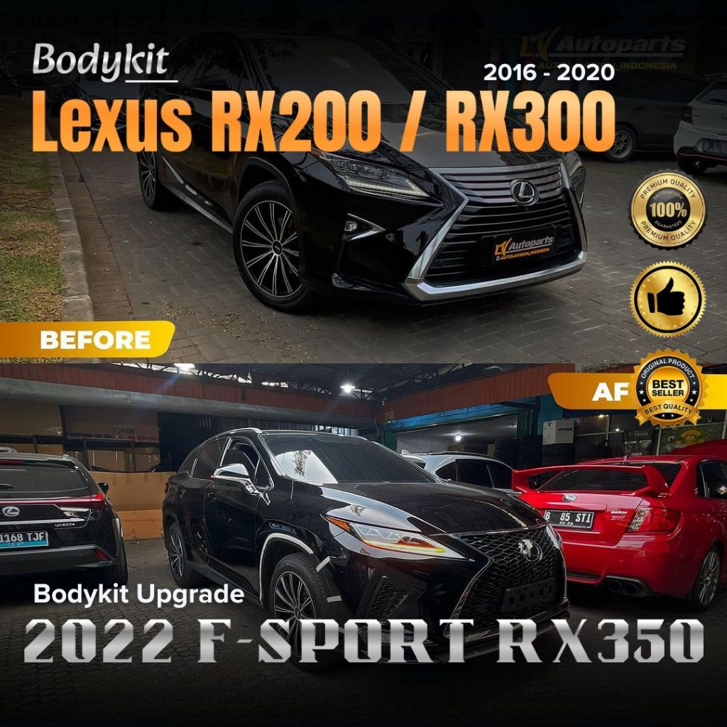 LEXUS RX200 / RX300 (2016 - 2020) FACELIFT - BODYKIT - BUMPER SET - UPGRADE (2022) F-SPORT RX 350