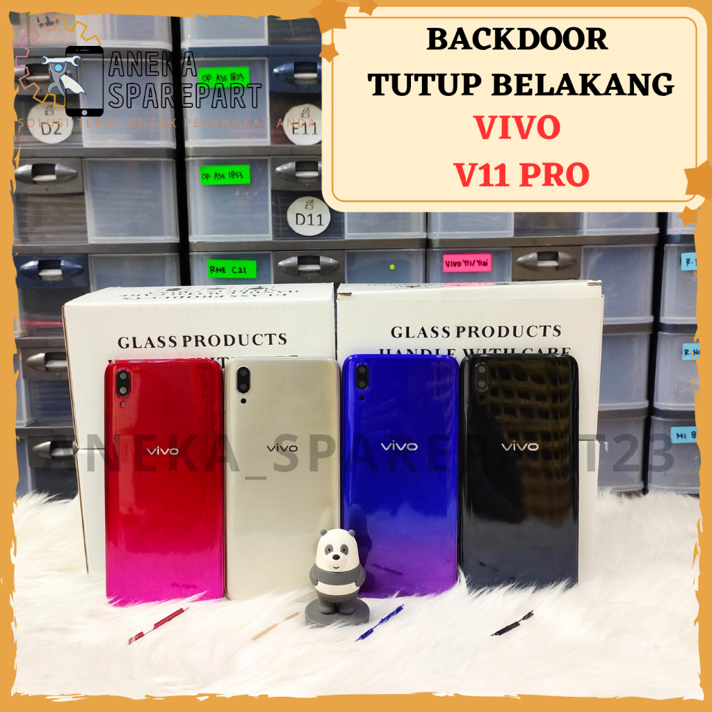 BACKCOVER BACKDOOR VIVO V11 PRO TUTUP BATERAI CASING BELAKANG VIVO V11 PRO