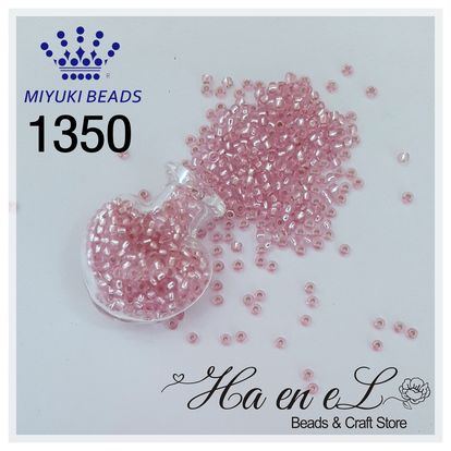 Payet Miyuki pasir seedbead (RR) ukuran 12/O(sp) & 11/O kode 1350 (10gr) pink