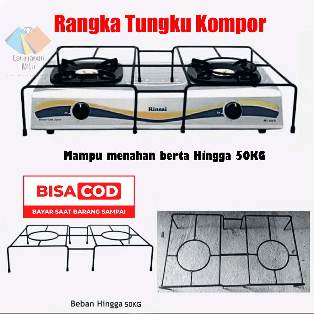 Tungku Kompor Rinnai / Rangka kompor 2 tungku