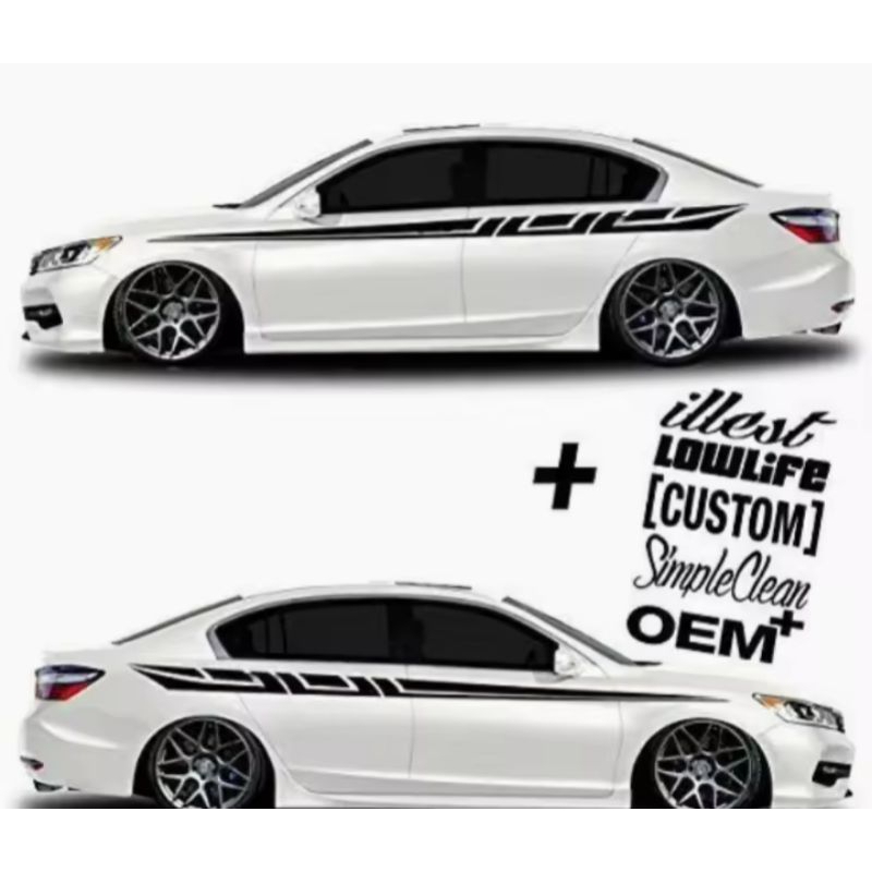 stiker mobil Toyota honda Suzuki nisan Daihatsu sedan universal