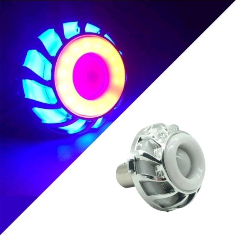 Lampu motor lampu stop lampu rem rainbow lampu LED motor terbaru