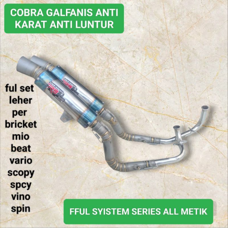 knalpot racing termurah ori/ kobra/samlong r9 all metik Mio sporti/Mio smel/Mio j/Mio GT/Mio soul ka