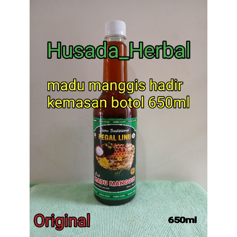 

Madu Manggis jamu pegel linu kemasan botol 650ml