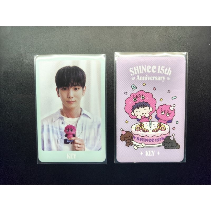 SHINee "The Moment of Shine" 15th Anniversary Official MD Random Trading Card Character Ver : KEY