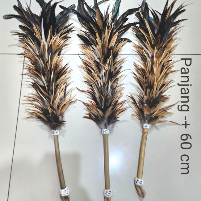 BISA COD  Kemoceng Bulu Ayam 6 Cm PREMIUM ASLI BULU AYAM JAGO HITAM COKELAT