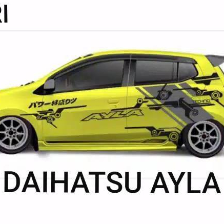 Sticker Cutting mobil Ayla Agya / stiker list body / stiker mobil toyota agya / stiker mobil ayla
