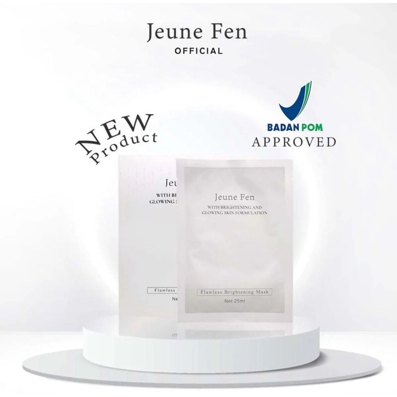 SPECIAL PRICE  MASKER SHEET MASK JEUNE FEN | MASKER WAJAH BOX MERK JEUNE FEN (BRIGHTENING & GLOWING 