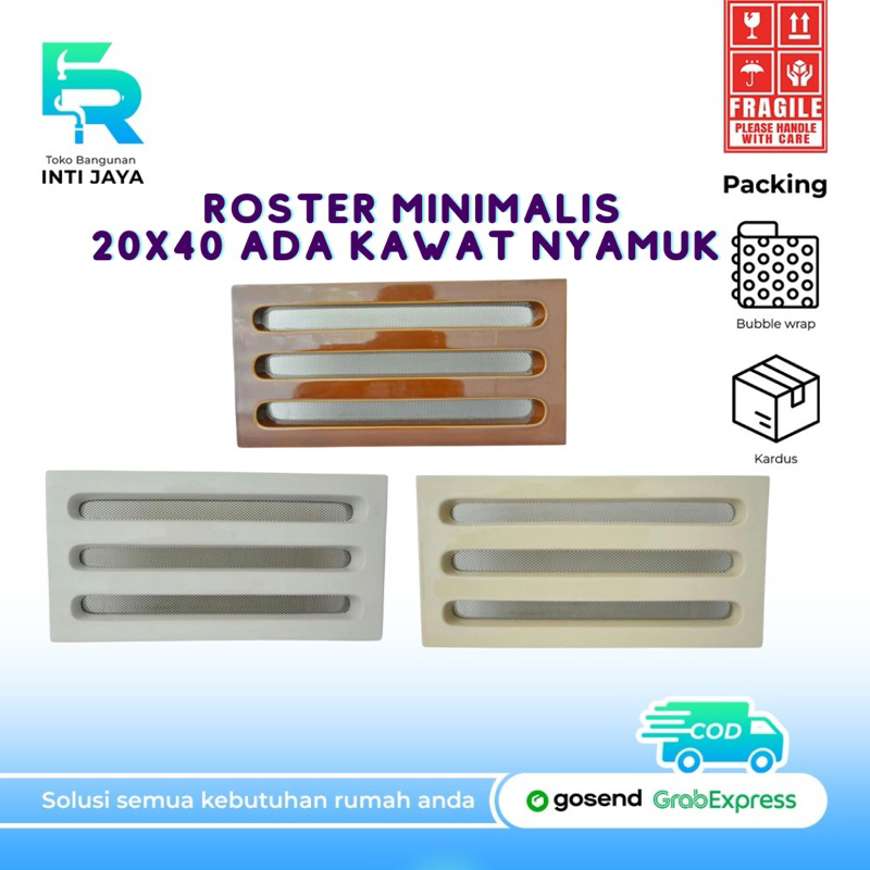 Roster Keramik Kawat Nyamuk Minimalis Trisensa 20x40 / Loster Keramik Trisensa 20x40