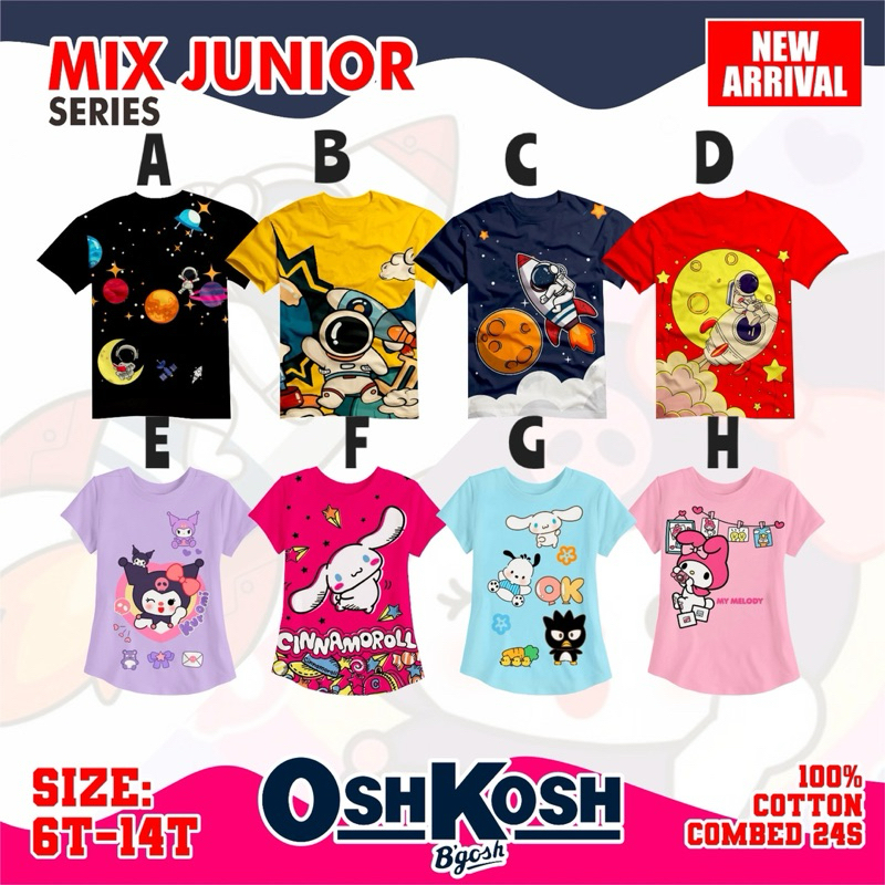 T-SHIRT KUROMI / T-SHIRT SANRIO / T-SHIRT CINAMOROL / KAOS KUROMI / KAOS ANAK MELODY